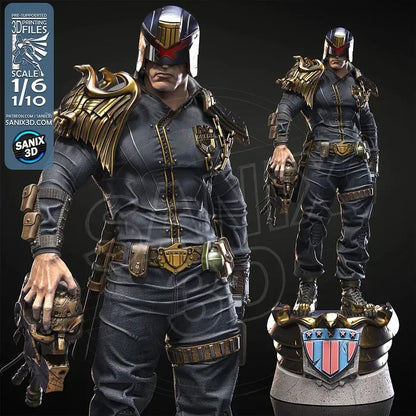 Judge Dredd Figure by Sanix – High Quality 3D Collectible Statue 3DHeroFigure