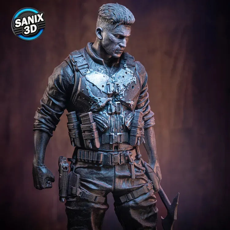 Punisher Figure by Sanix – High Quality 3D Collectible Statue 3DHeroFigure