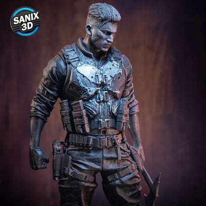 Punisher Figure by Sanix – High Quality 3D Collectible Statue 3DHeroFigure