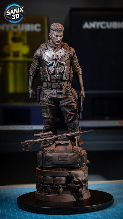 Punisher Figure by Sanix – High Quality 3D Collectible Statue 3DHeroFigure