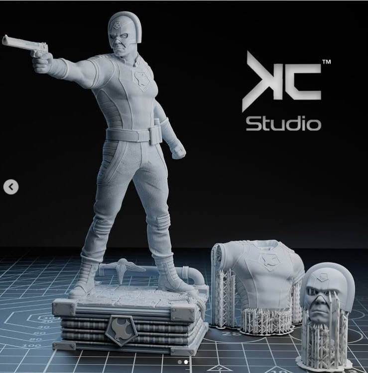 Peacemaker Figure – High Quality 3D Collectible Statue 3DHeroFigure