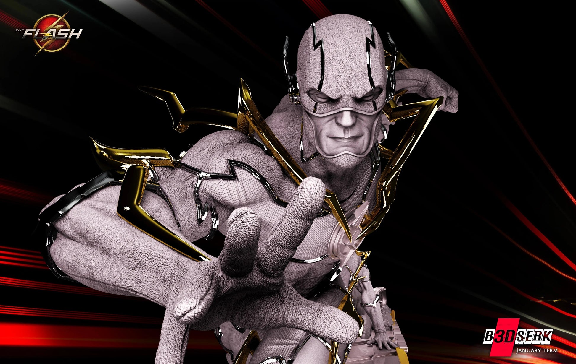 Flash Figure by B3DSERK 3DHeroFigure