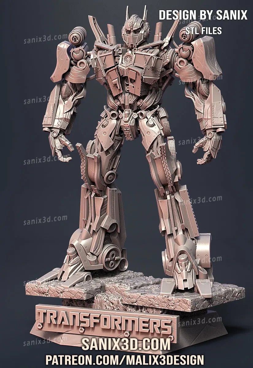 Optimus Prime Figure by Sanix 3DHeroFigure