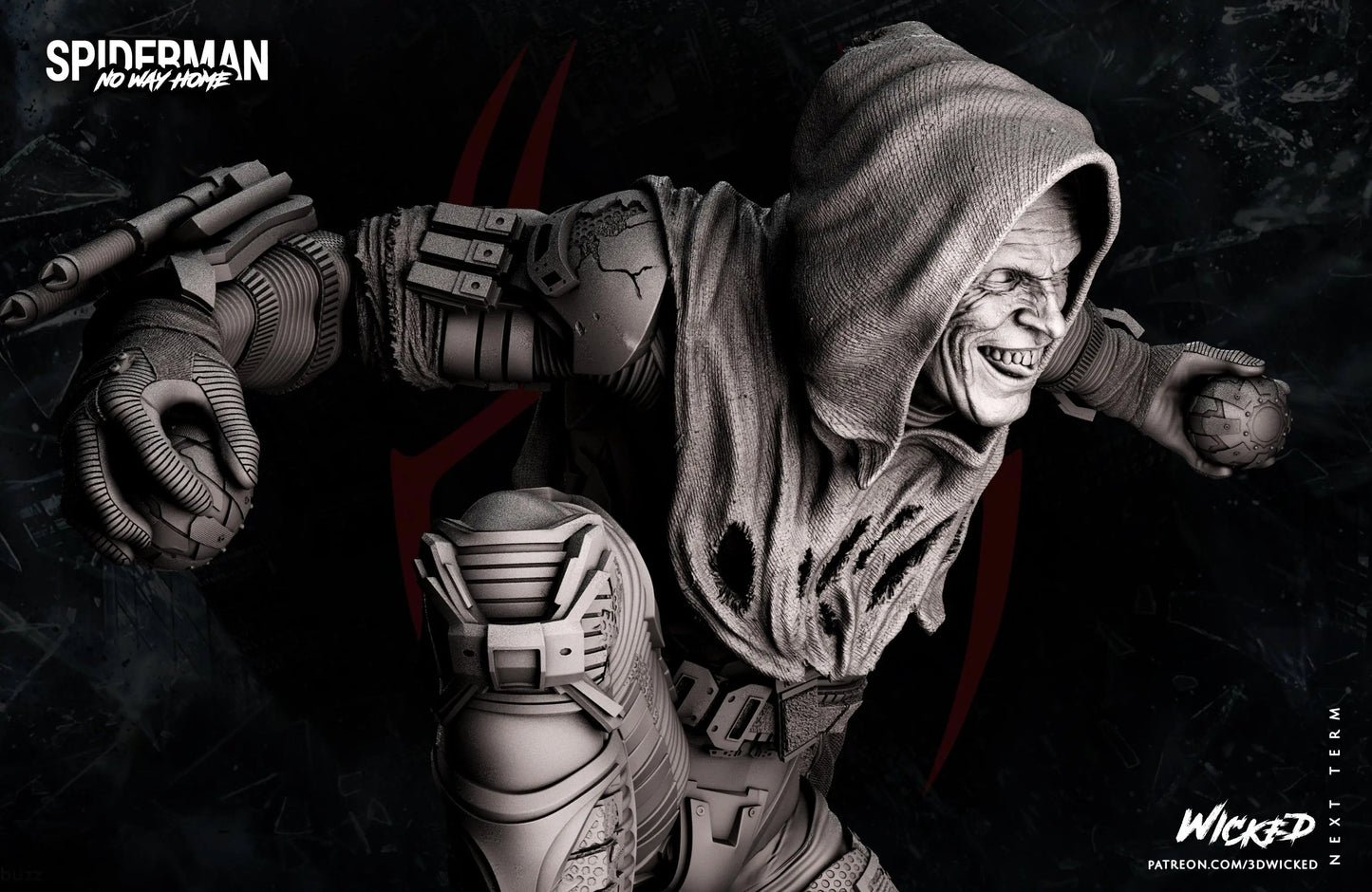 Green Goblin Figure by Wicked 3DHeroFigure