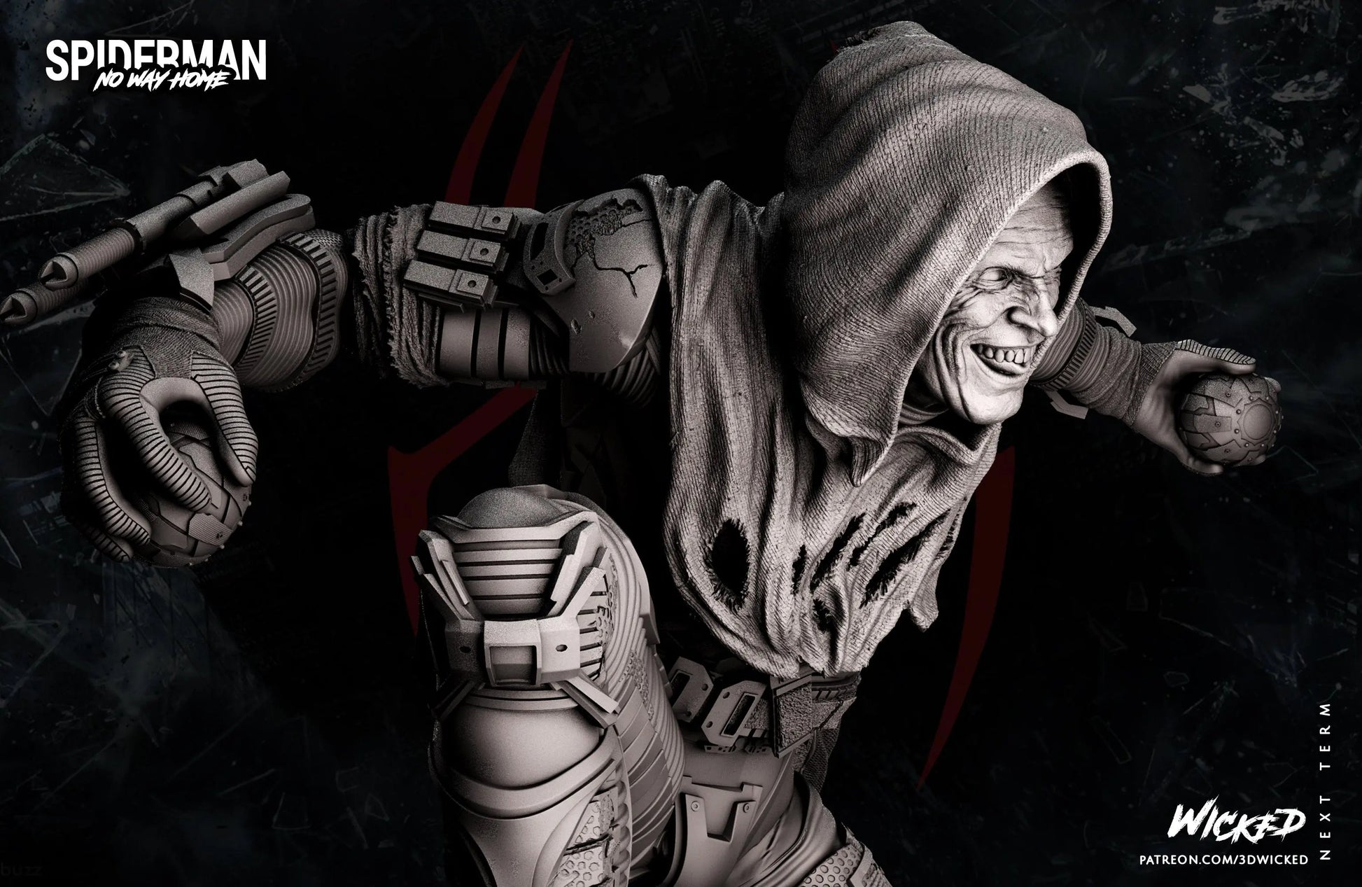 Green Goblin Figure by Wicked 3DHeroFigure