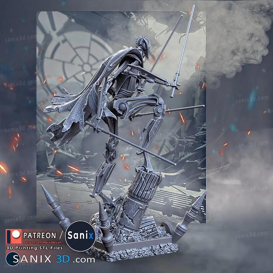 General Grievous Figure by Sanix 3DHeroFigure