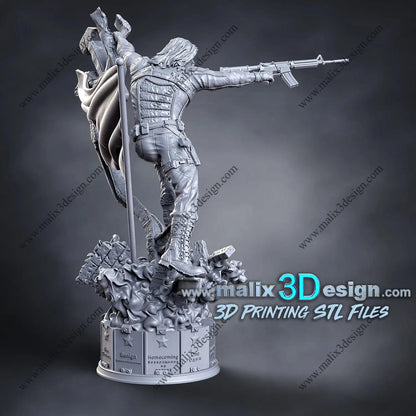 Winter Soldier Figure by Sanix 3DHeroFigure