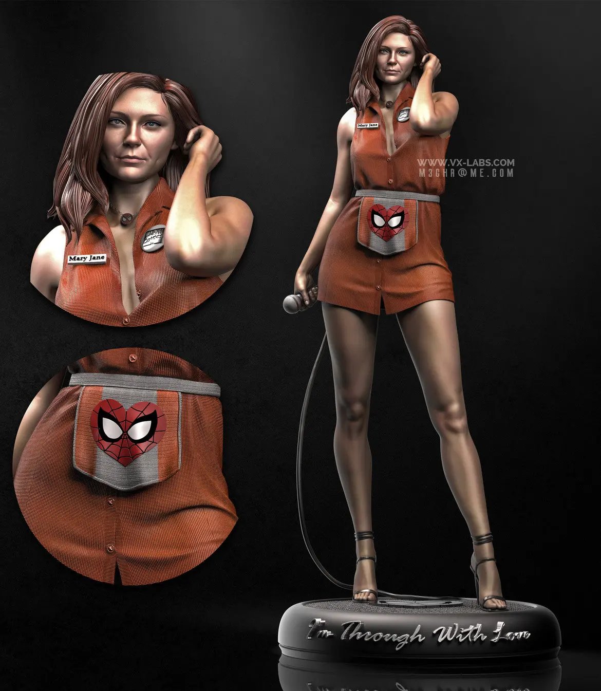 Mary Jane Watson Figure by VX Labs 3DHeroFigure