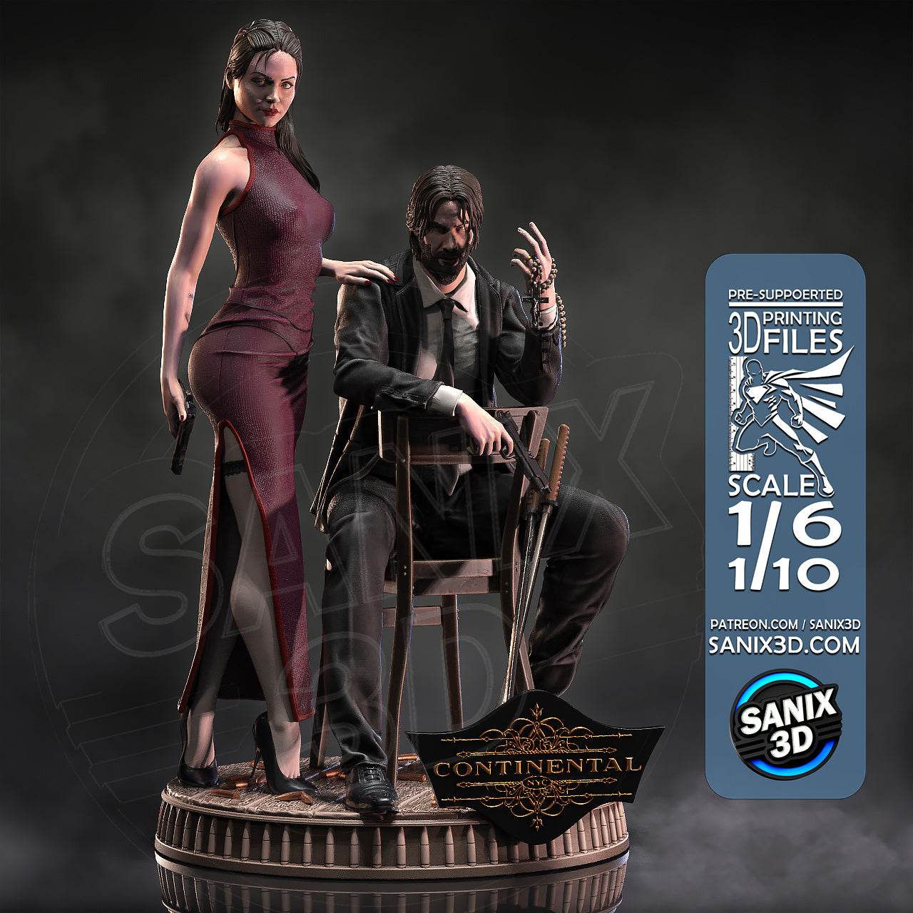 Ballerina Figure by Sanix – High Quality 3D Collectible Statue 3DHeroFigure