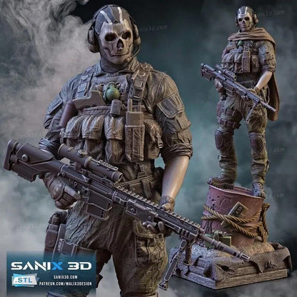 Ghost Figure by Sanix 3DHeroFigure