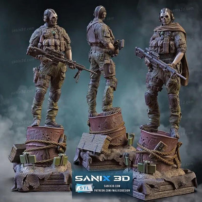 Ghost Figure by Sanix 3DHeroFigure