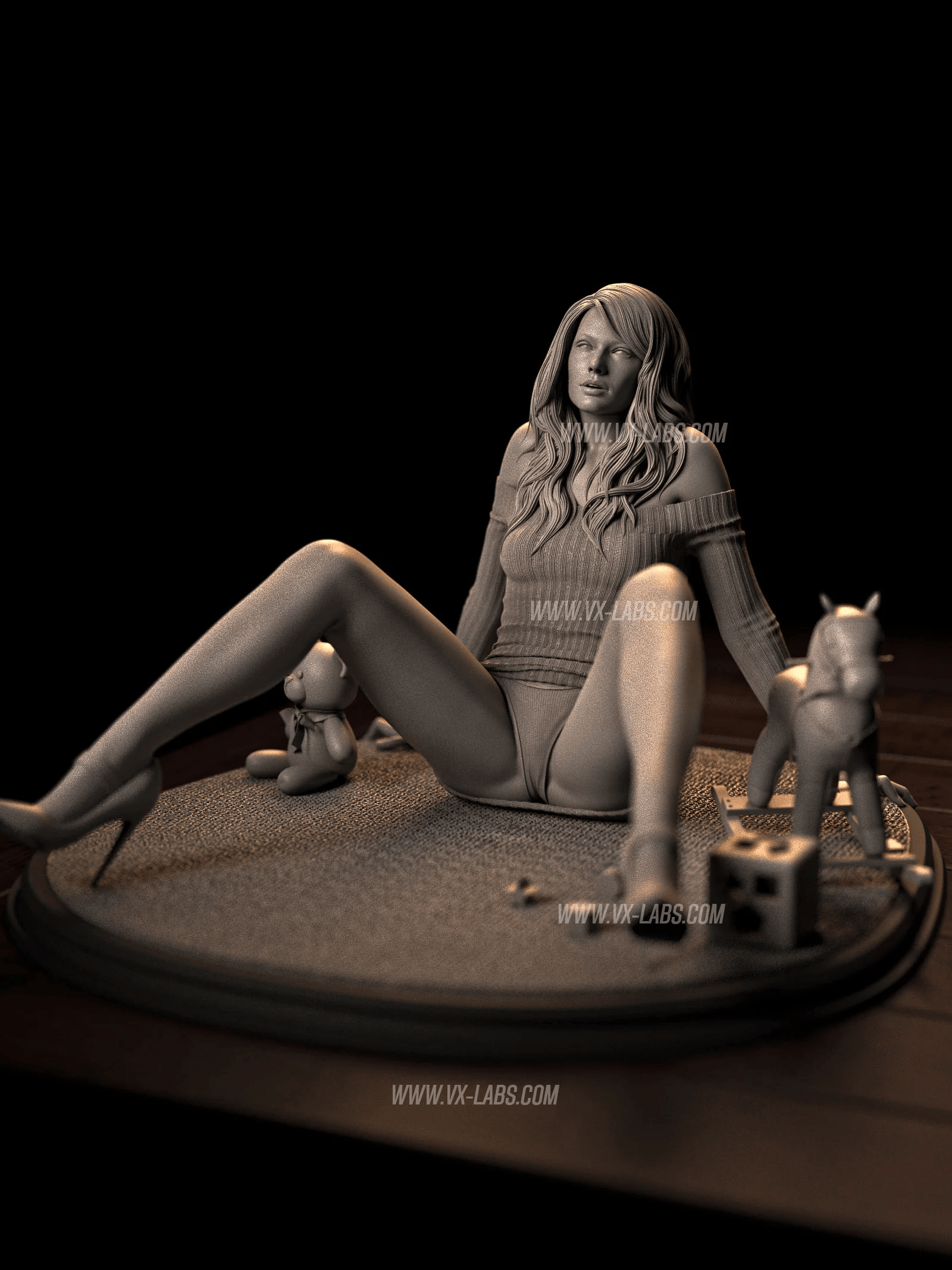 Margot Robbie Figure by VX Labs – High Quality 3D Collectible Statue 3DHeroFigure