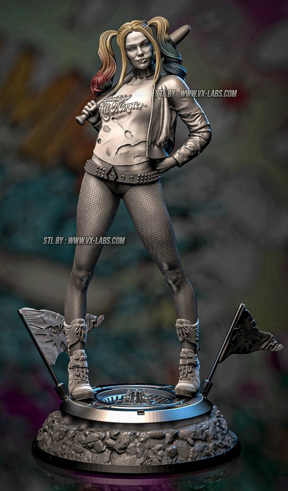 Harley Quinn Figure by VX Labs 3DHeroFigure