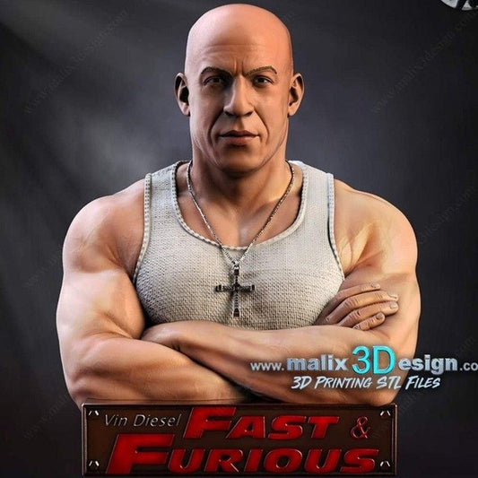 Vin Diesel Figure by Sanix – High Quality 3D Collectible Statue 3DHeroFigure