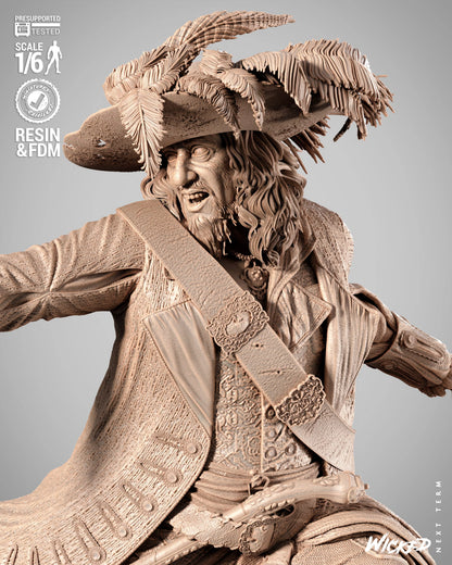 Hector Barbossa Figure by Wicked – High Quality 3D Collectible Statue 3DHeroFigure