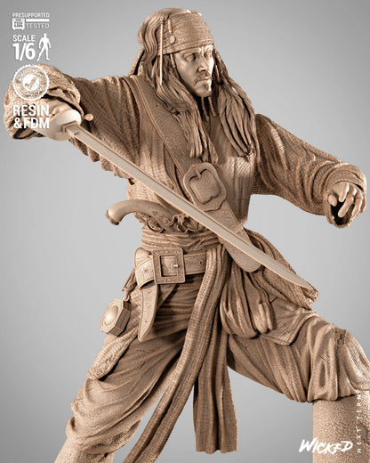 Jack Sparrow Figure by Wicked – High Quality 3D Collectible Statue 3DHeroFigure