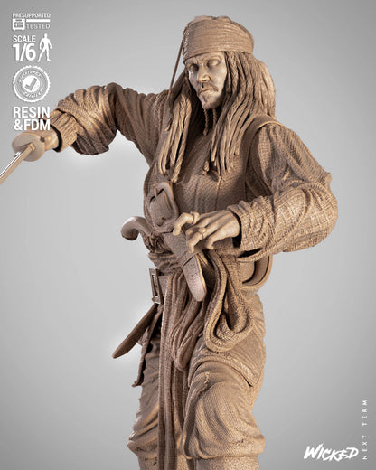 Jack Sparrow Figure by Wicked – High Quality 3D Collectible Statue 3DHeroFigure