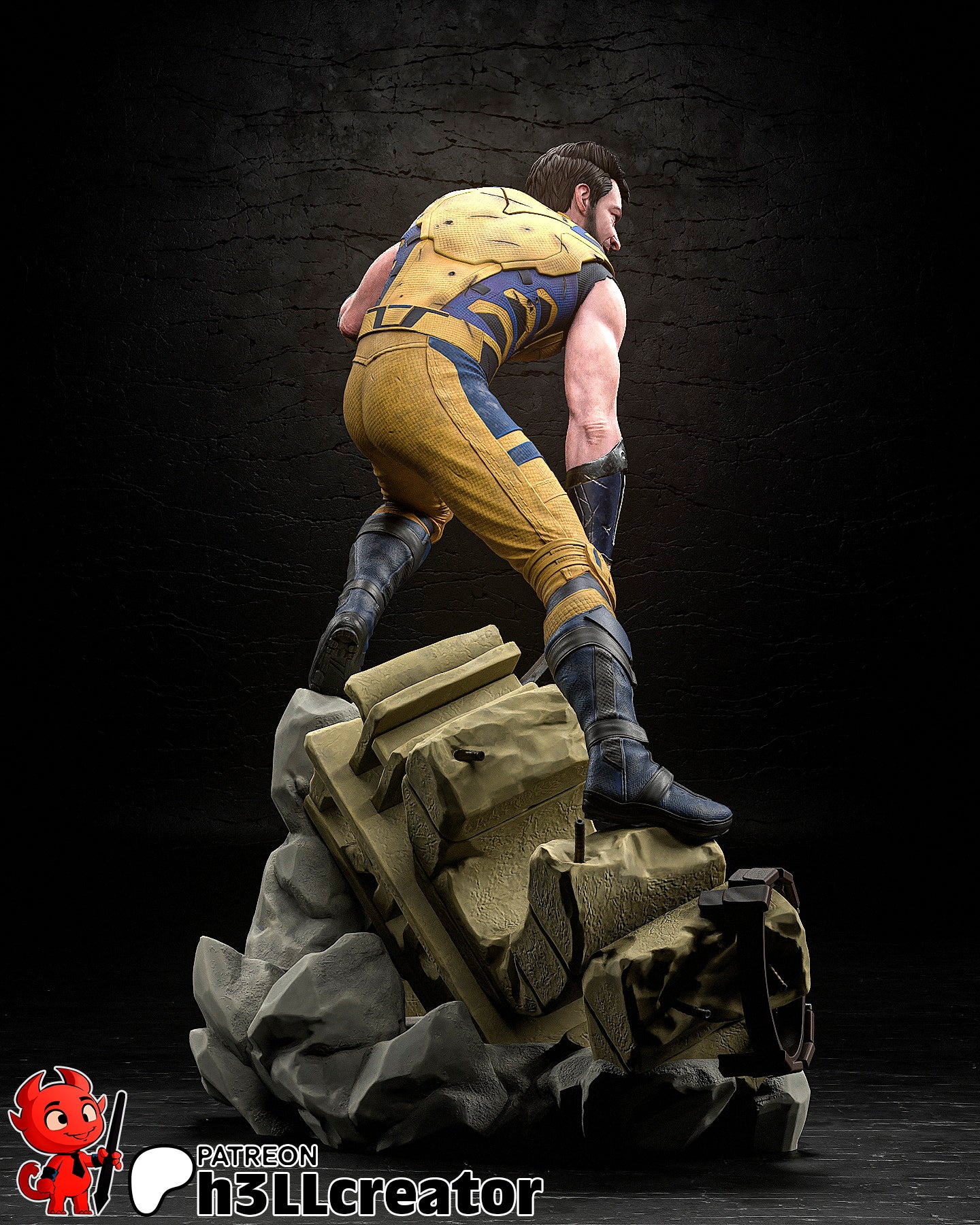 Wolverine Figure – High Quality 3D Collectible Statue 3DHeroFigure