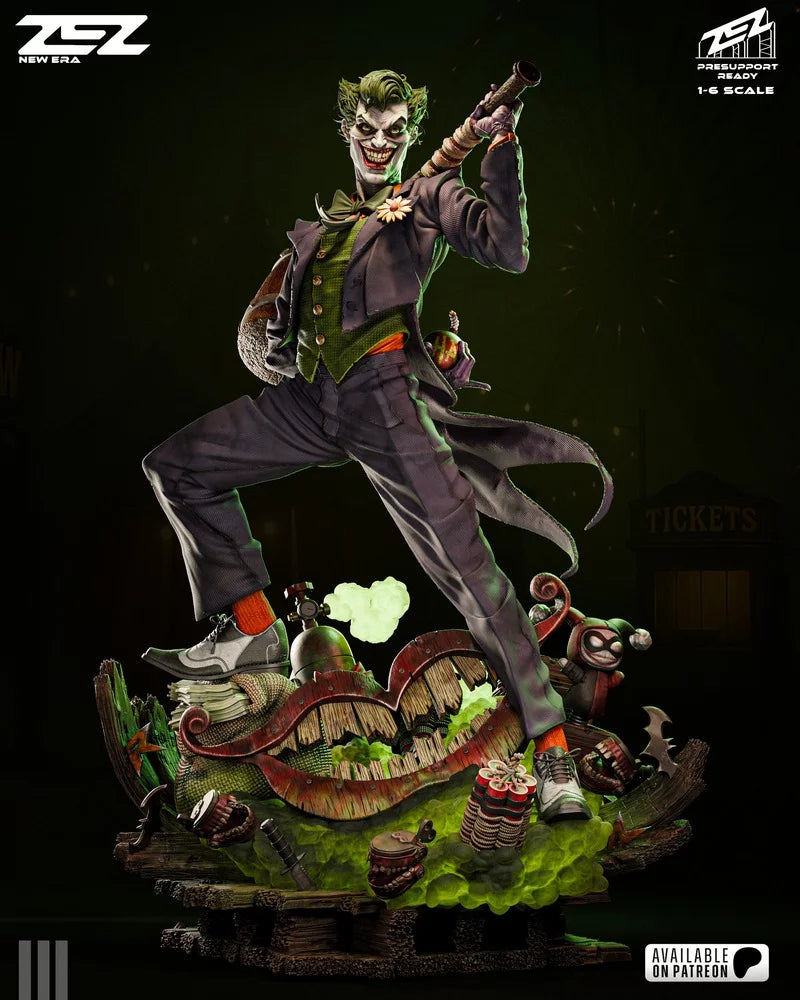 Joker Figure by ZEZ Studios – High Quality 3D Collectible Statue 3DHeroFigure