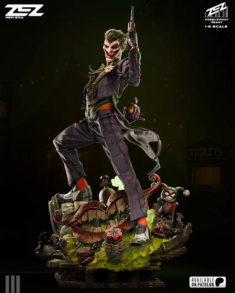 Joker Figure by ZEZ Studios – High Quality 3D Collectible Statue 3DHeroFigure