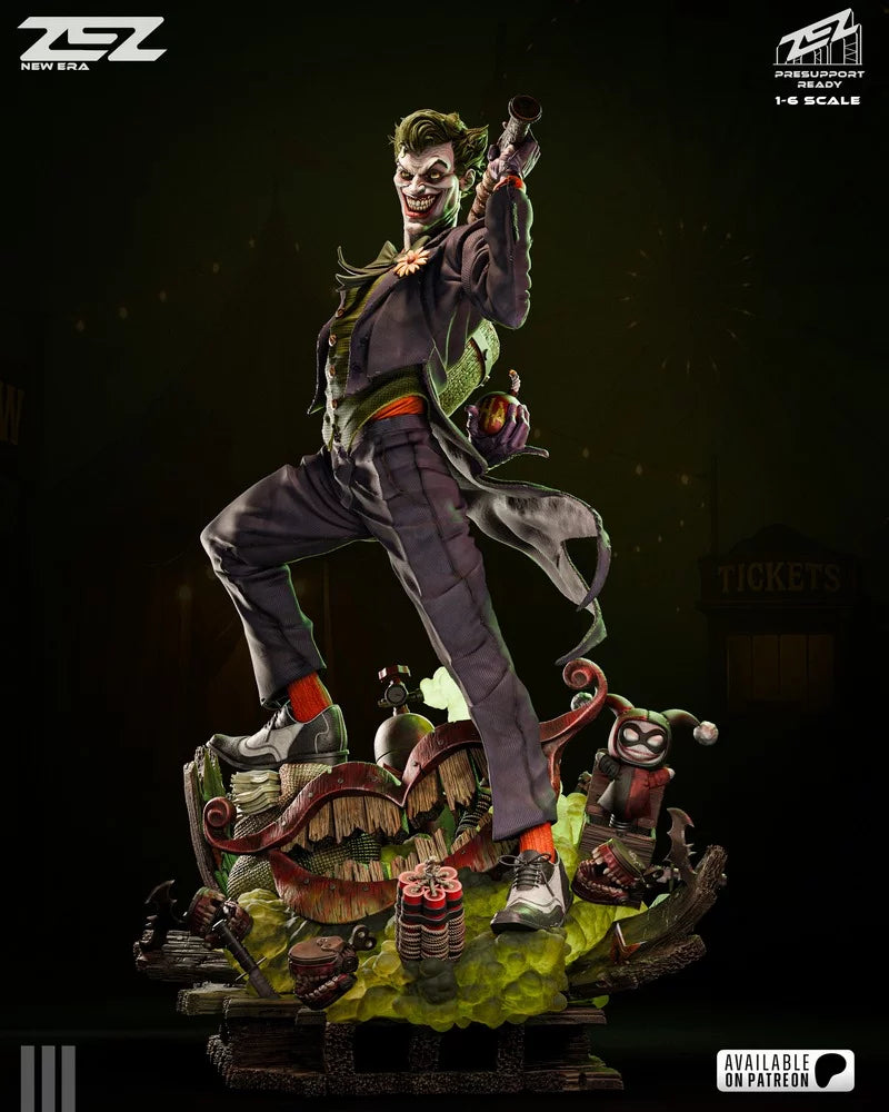 Joker Figure by ZEZ Studios – High Quality 3D Collectible Statue 3DHeroFigure