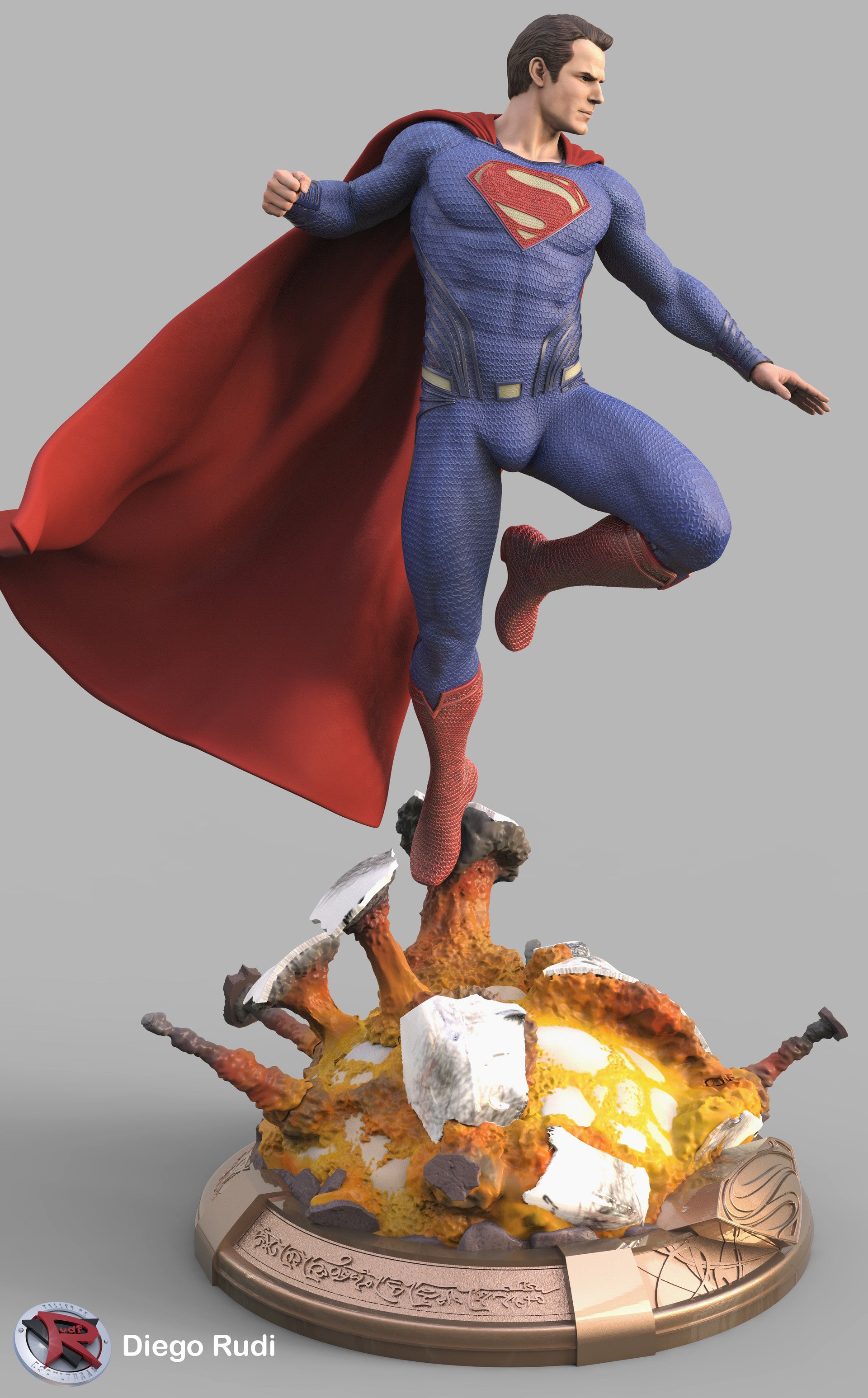 Superman Figure – High Quality 3D Collectible Statue 3DHeroFigure