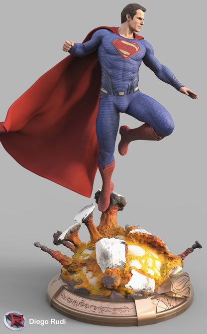Superman Figure – High Quality 3D Collectible Statue 3DHeroFigure