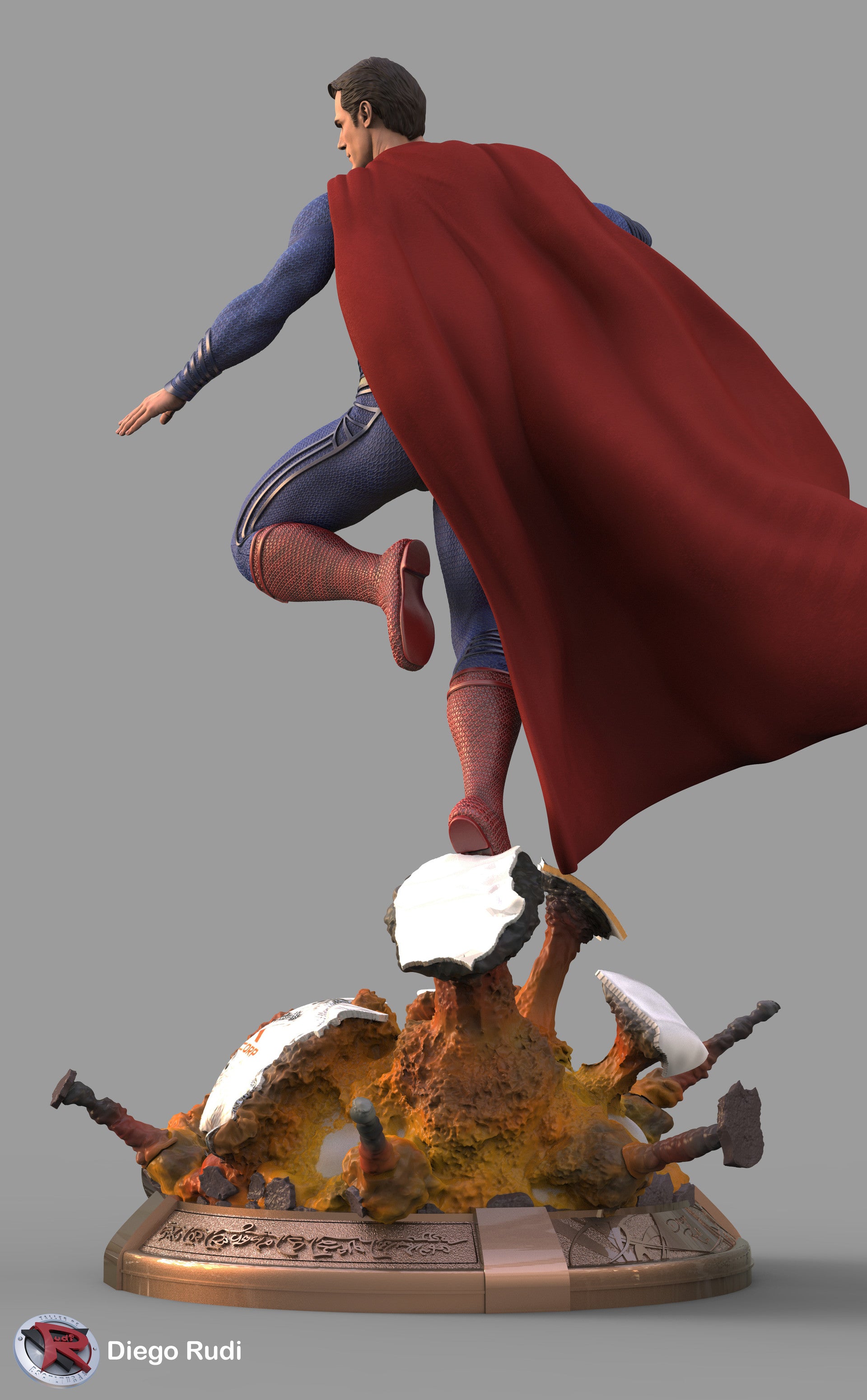 Superman Figure – High Quality 3D Collectible Statue 3DHeroFigure
