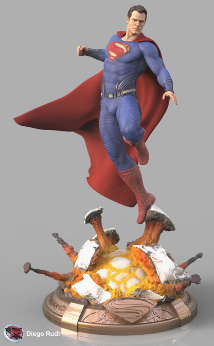 Superman Figure – High Quality 3D Collectible Statue 3DHeroFigure