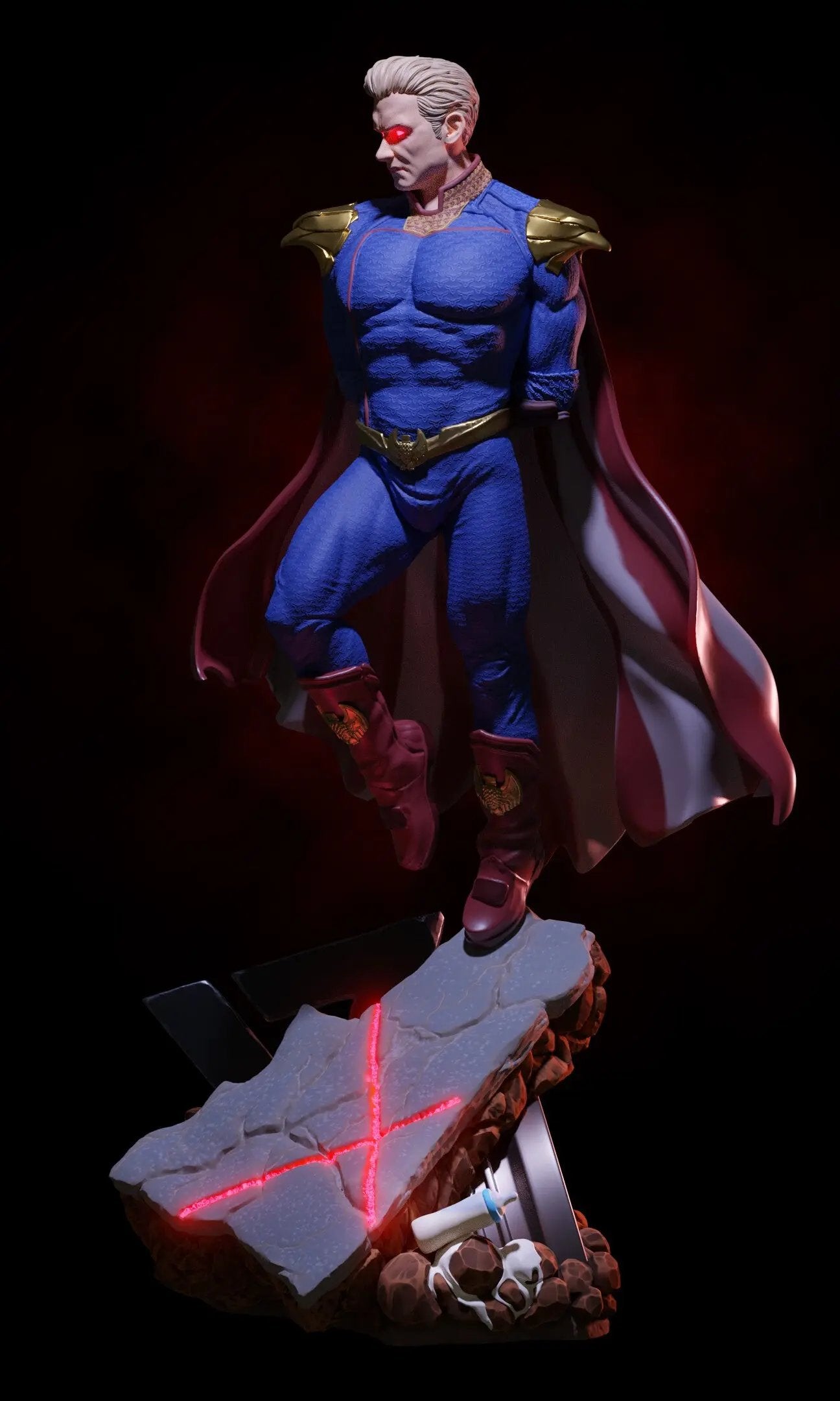 Homelander Figure 3DHeroFigure