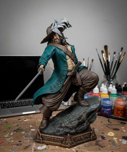 Hector Barbossa Figure by Wicked – High Quality 3D Collectible Statue 3DHeroFigure