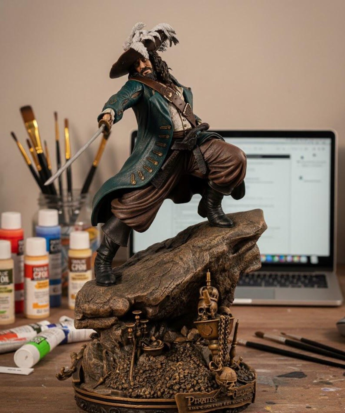 Hector Barbossa Figure by Wicked – High Quality 3D Collectible Statue 3DHeroFigure