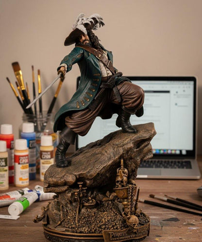 Hector Barbossa Figure by Wicked – High Quality 3D Collectible Statue 3DHeroFigure