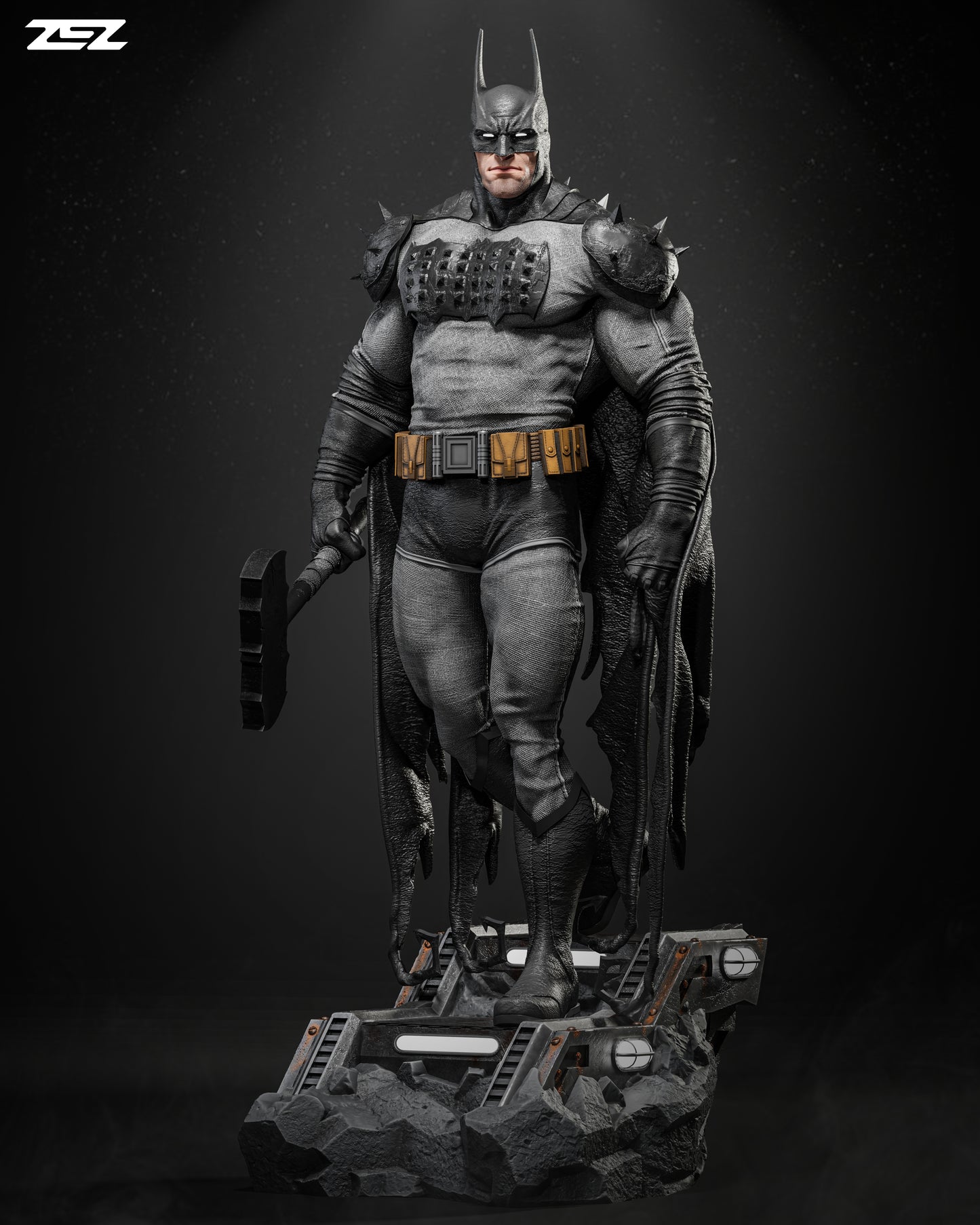 Batman Figure by ZEZ Studios – High Quality 3D Collectible Statue 3DHeroFigure