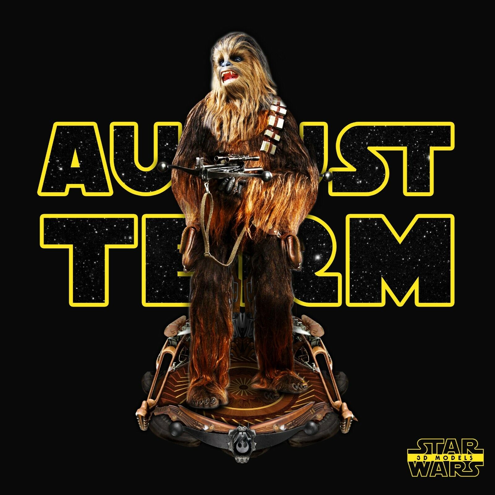 Chewbacca Figure by Star Wars – High Quality 3D Collectible Statue 3DHeroFigure