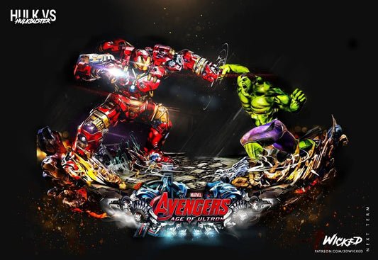 Hulkbuster Hulk Diorama Figure by Wicked 3DHeroFigure