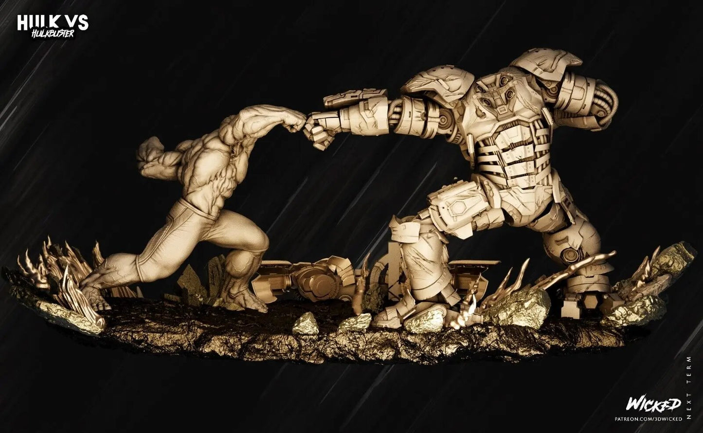 Hulkbuster Hulk Diorama Figure by Wicked 3DHeroFigure