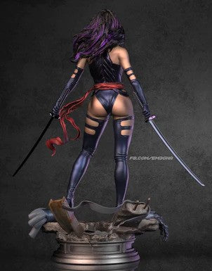 Psylocke Figure by VX Labs – High Quality 3D Collectible Statue 3DHeroFigure
