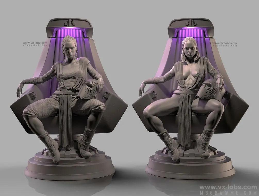 Rey Figure by VX Labs 3DHeroFigure